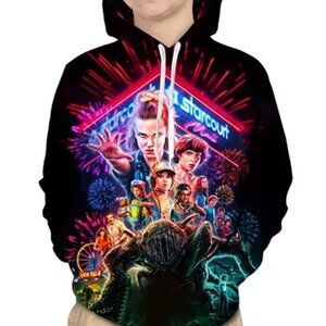Stranger Things Season 3 Hoodie Sweatshirt 3D Printed Size XL Unisex